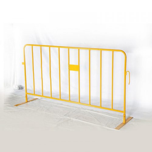 Heavy Outdoor Galvanized Steel Crowd Control Barriers with Both Flat Feet