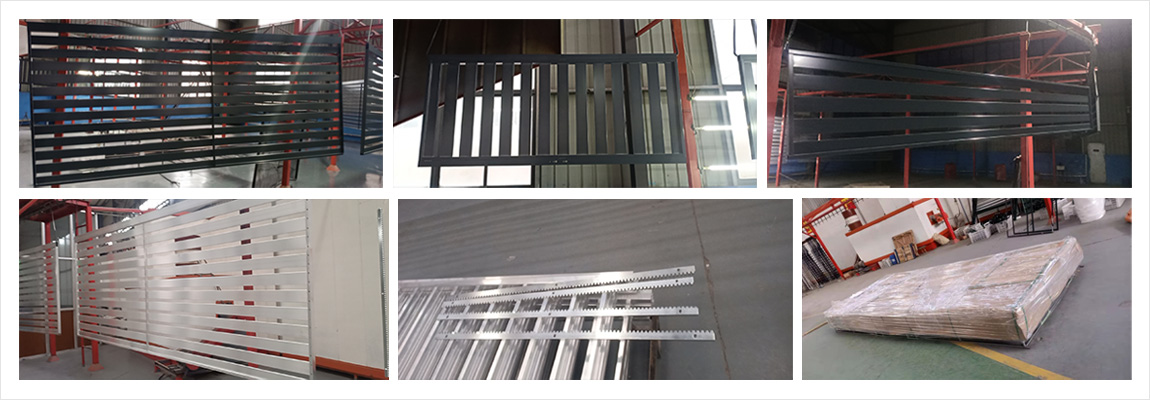 Aluminum Slat Fence Production scene