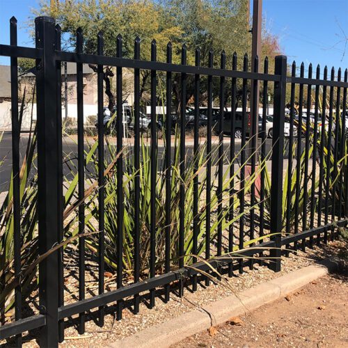 Galvanized Steel Garrison Security Fence Panels
