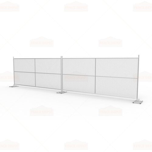 Multiple Chain Link Temporary Fence connections