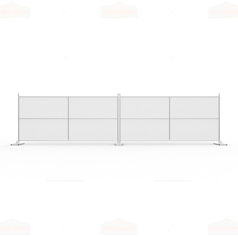 Multiple Chain Link Temporary Fence connections