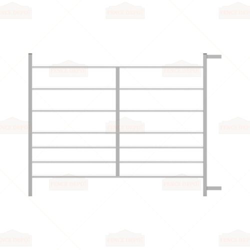 7 Railed Metal Galvanized 4ft Sheep Hurdle Panel