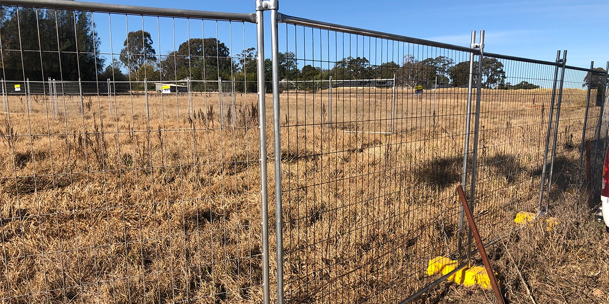 Welded Mesh Temporary Fencing Application