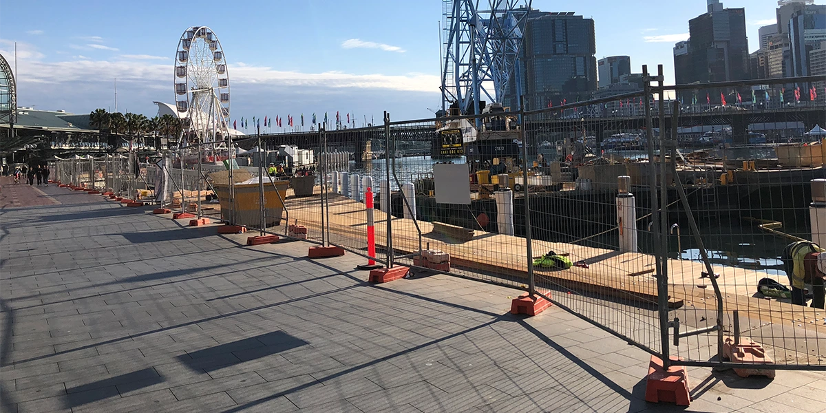 Welded Mesh Temporary Fence Application