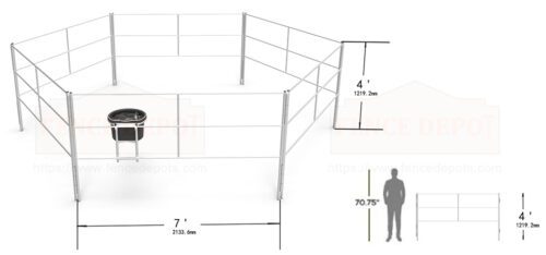 Aluminum Portable Horse Panels - FENCE DEPOT