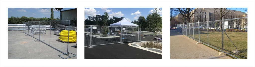 Temporary Chain Link Fence Application