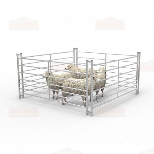 6ft 7 Railed Metal Galvanized Sheep Hurdle Fencing
