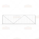 N-Stay Metal Galvanized Mesh Farm Gates 4180mm(14ft)x1170mm(4ft)