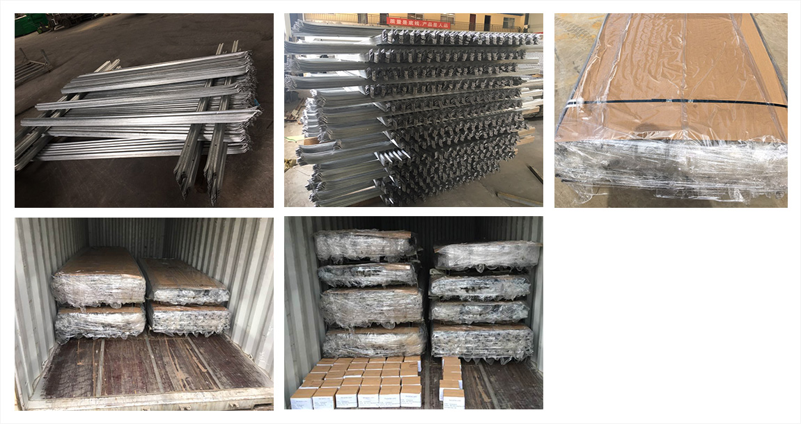High-Security Steel Palisade Fence Packing & Shipping