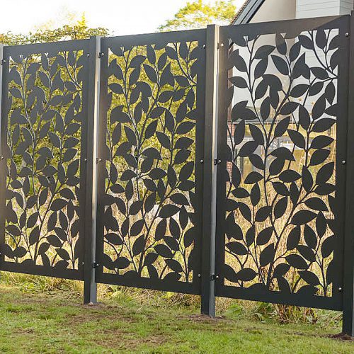 Customized Laser Cut Metal Privacy Fence Screen