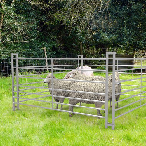 6ft 7 Railed Metal Galvanized Sheep Hurdle Fencing