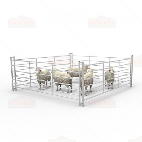 8ft 7 Railed Metal Galvanized Sheep Hurdle Fencing