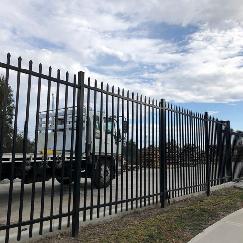 Black Spear Top Aluminum Fence panels - FENCE DEPOT