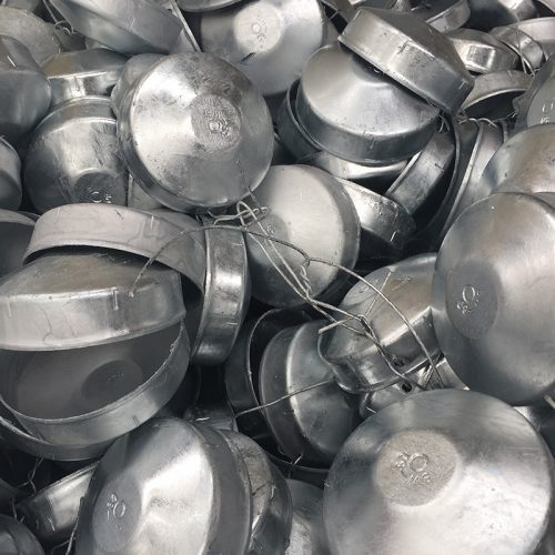 Round Metal Steel Fence Post Caps