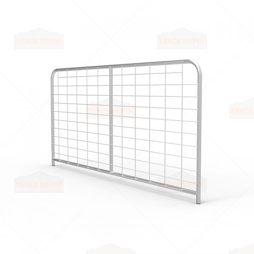 I-Stay Metal Galvanized Mesh Farm Gates 2380mm x 1170mm
