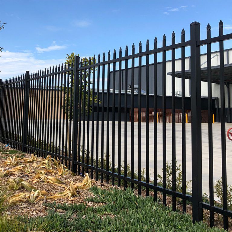 Steel Spear Top Security Fence 2400W- 2 Rail