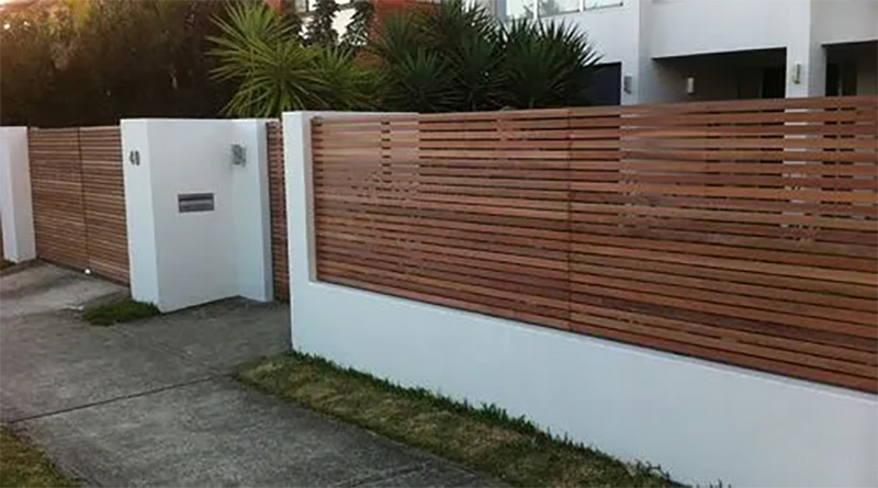 Wood Slat Fences