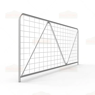 12ft N-Stay Metal Galvanized Mesh Farm Gate 3580 mm x 1170 mm 1