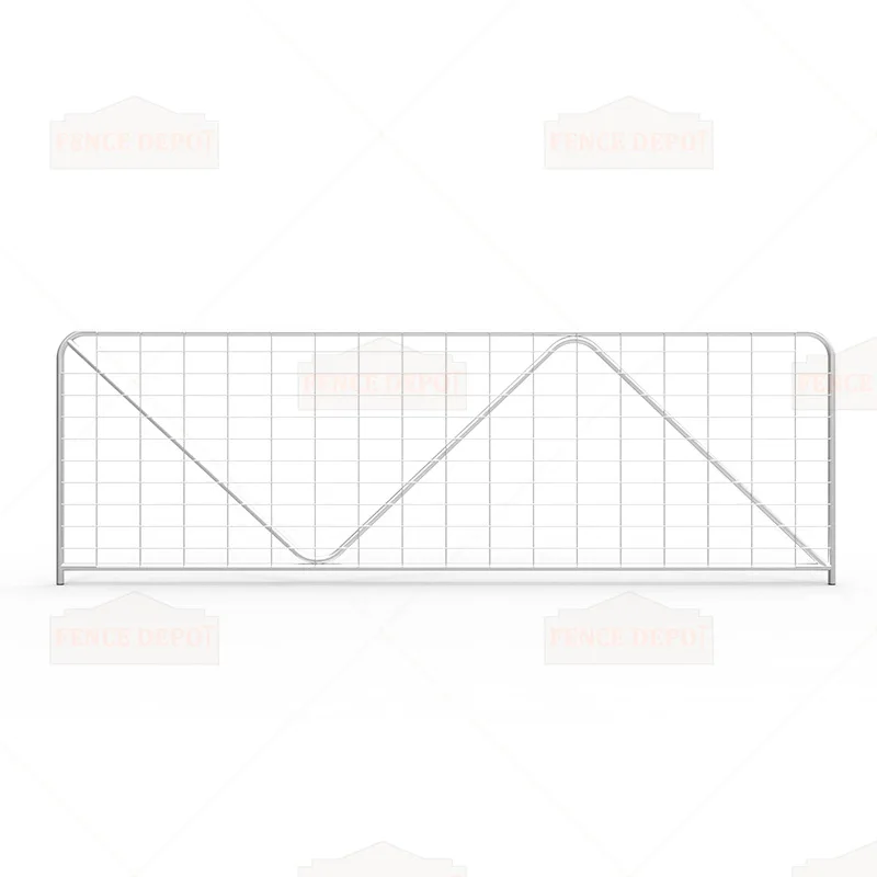 12ft N-Stay Metal Galvanized Mesh Farm Gate 3580 mm x 1170 mm 