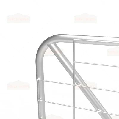 12ft N-Stay Metal Galvanized Mesh Farm Gate Detail