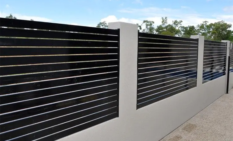 aluminum slat fence