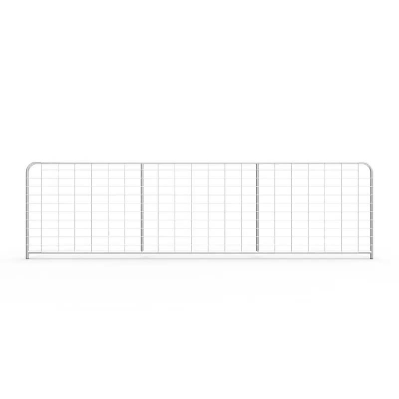 14ft I-Stay Metal Galvanized Mesh Farm Gates