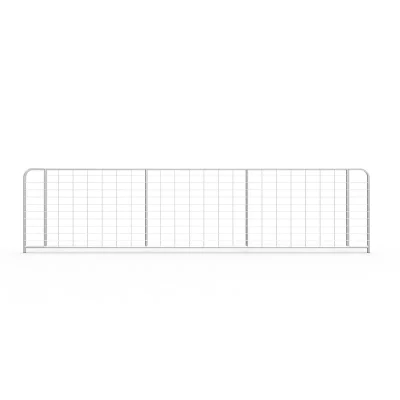 16ft I-Stay Metal Galvanized Mesh Farm Gate