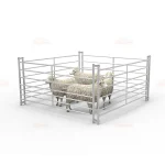 6ft 7 Railed Metal Galvanized Sheep Hurdle Fence