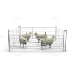 8ft 7 Railed Metal Galvanized Sheep Hurdle Fence