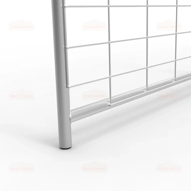 8ft I-Stay Metal Galvanized Mesh Farm Gate