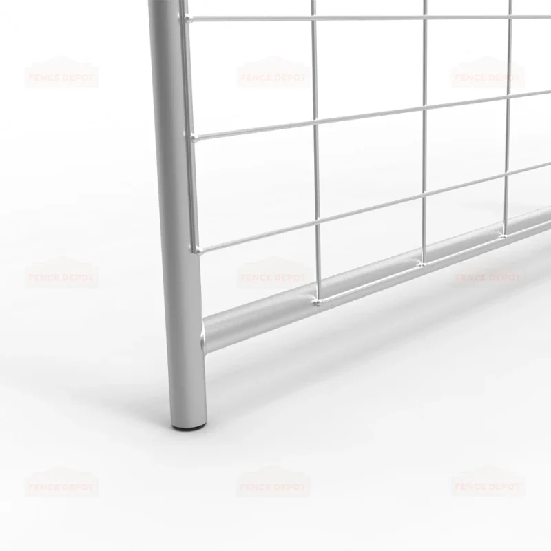 8ft I-Stay Metal Galvanized Mesh Farm Gate