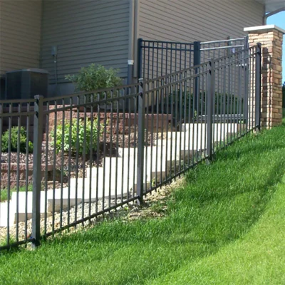 Flat Bottom 2-Rail Ornamental Aluminum Fencing