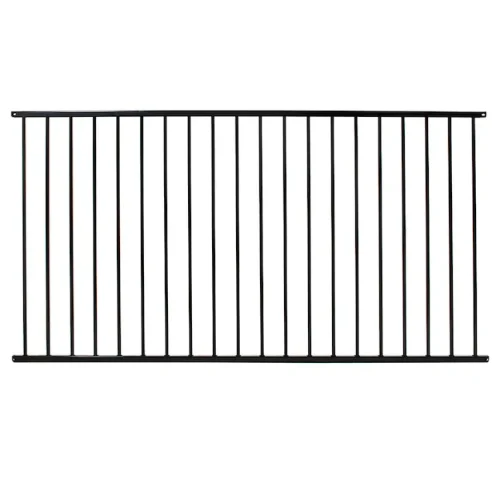 Flat Bottom 2-Rail Ornamental Aluminum fencing