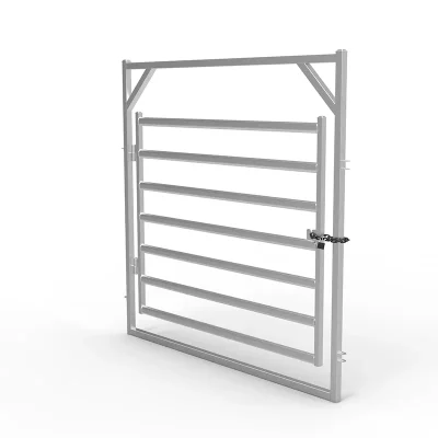 Galvanized Steel Rail Cattle Gate
