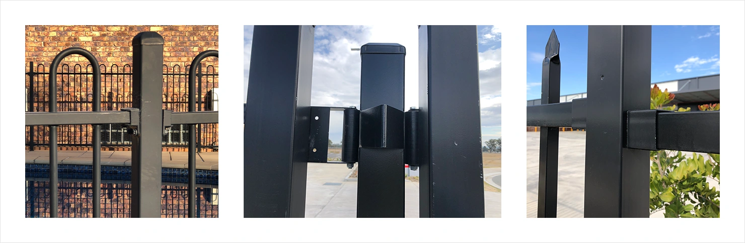 Metal Fence Panel Post Brackets Application