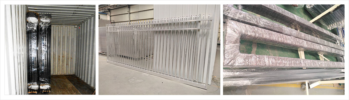Packaging and Shipping of Steel Double Swing Gate