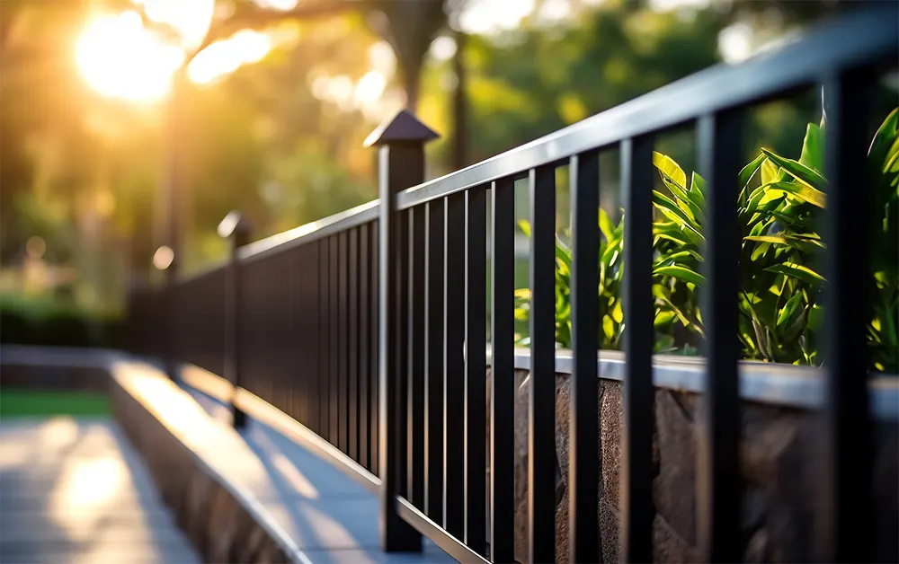 Residential fence for private homes