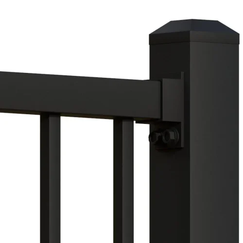 STEEL FLAT TOP FENCE DETAIL