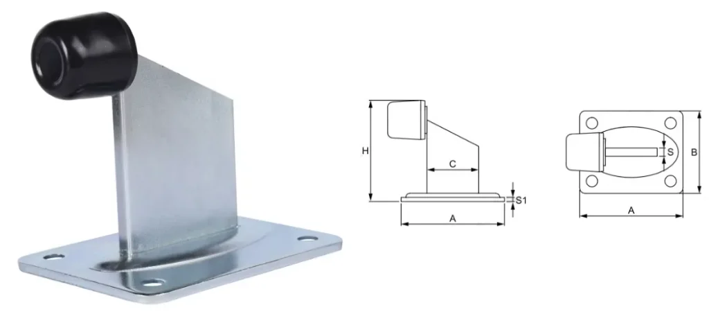 Sliding Gate Stopper Size