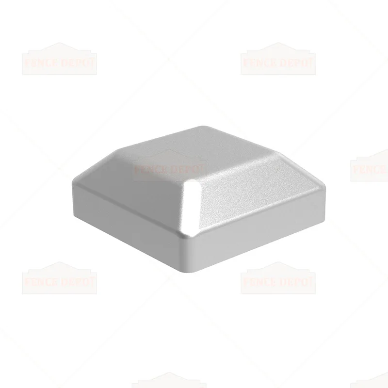 Square Galvanized Steel Cattle Fence Post Caps