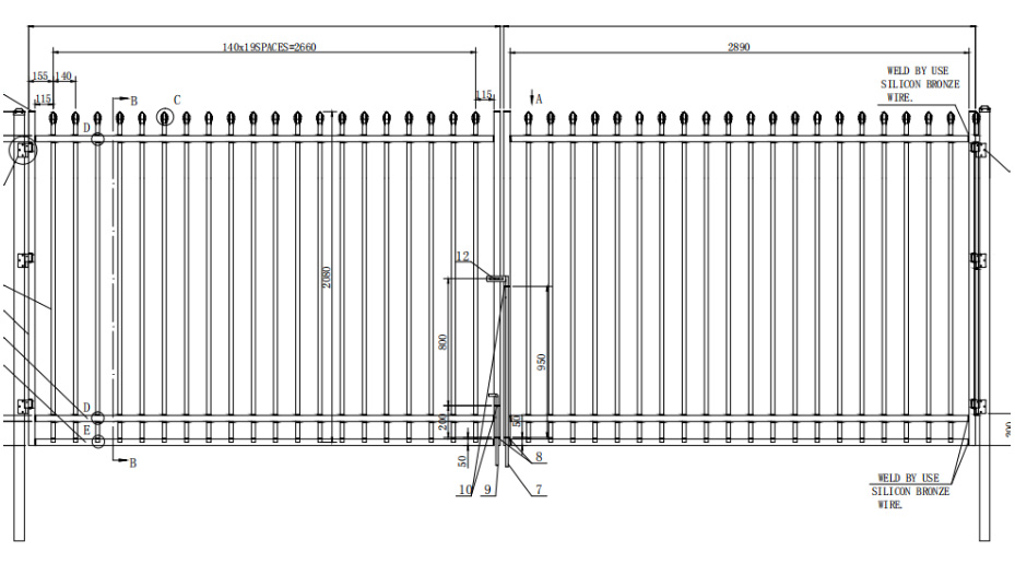 Steel Double Swing Gate Product Details