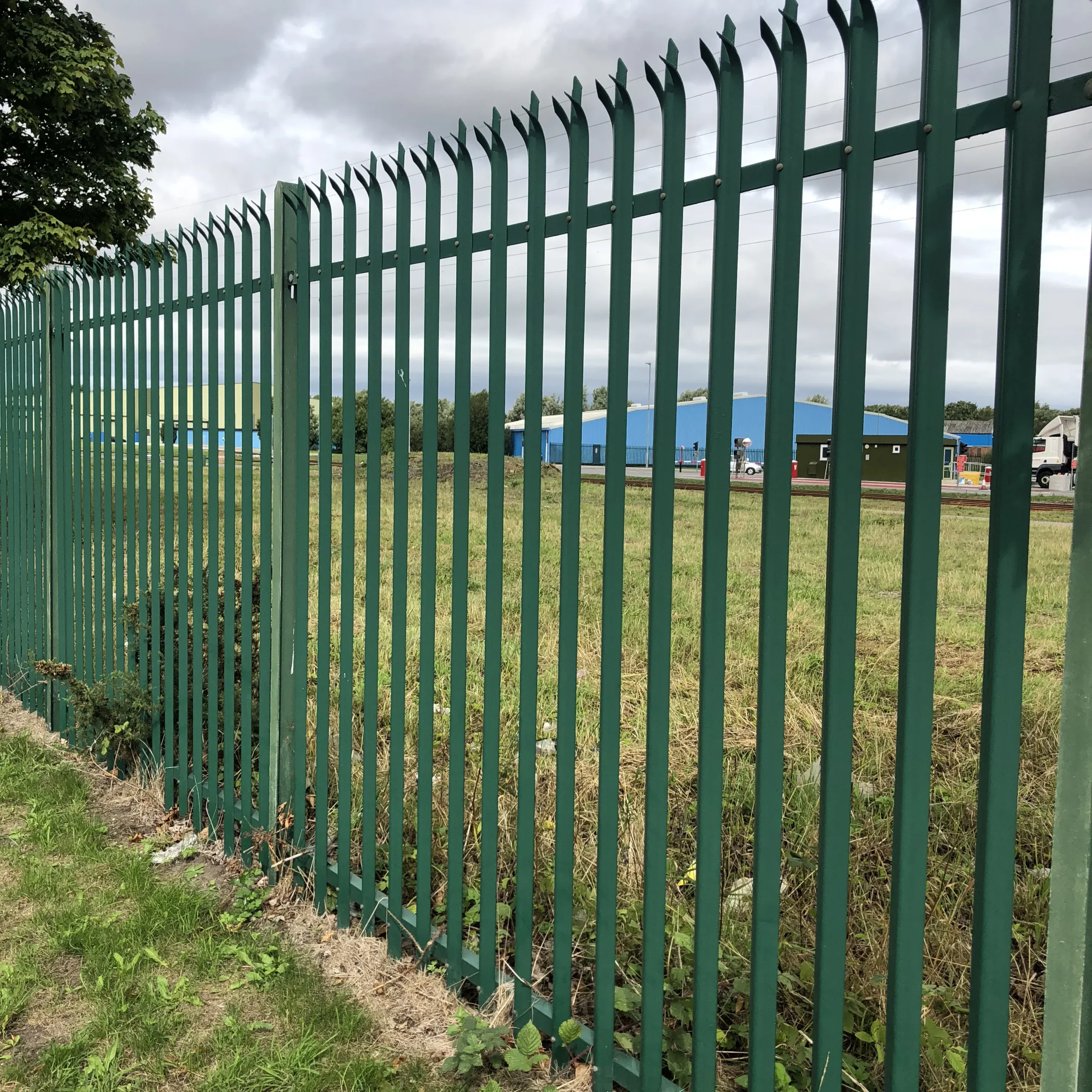 Green Steel Palisade Fence