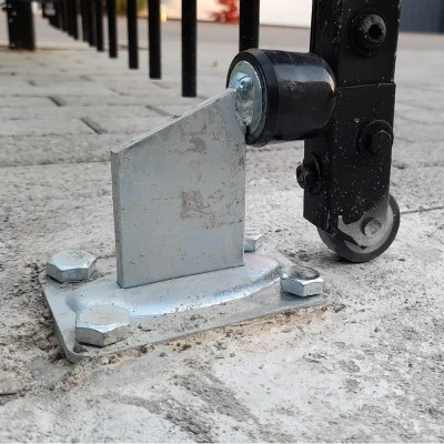 Steel Sliding Gate Stopper Kit Application