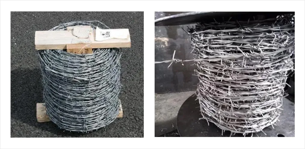 barbed wire mesh packing