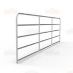 5-Bar Metal Galvanised Farm Gates 4170mm(14ft)x1170mm(4ft)