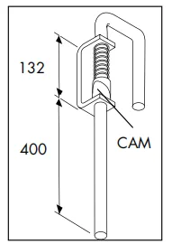slam latch for cattle gates