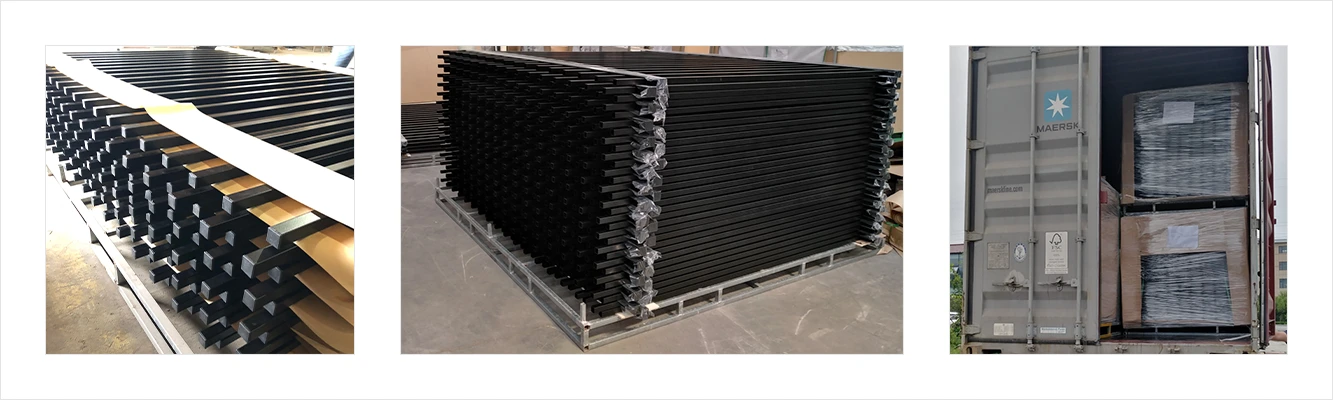 Rod Top Steel Fence Packing and Shipping