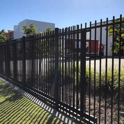 Rod Top Metal Fence Panel