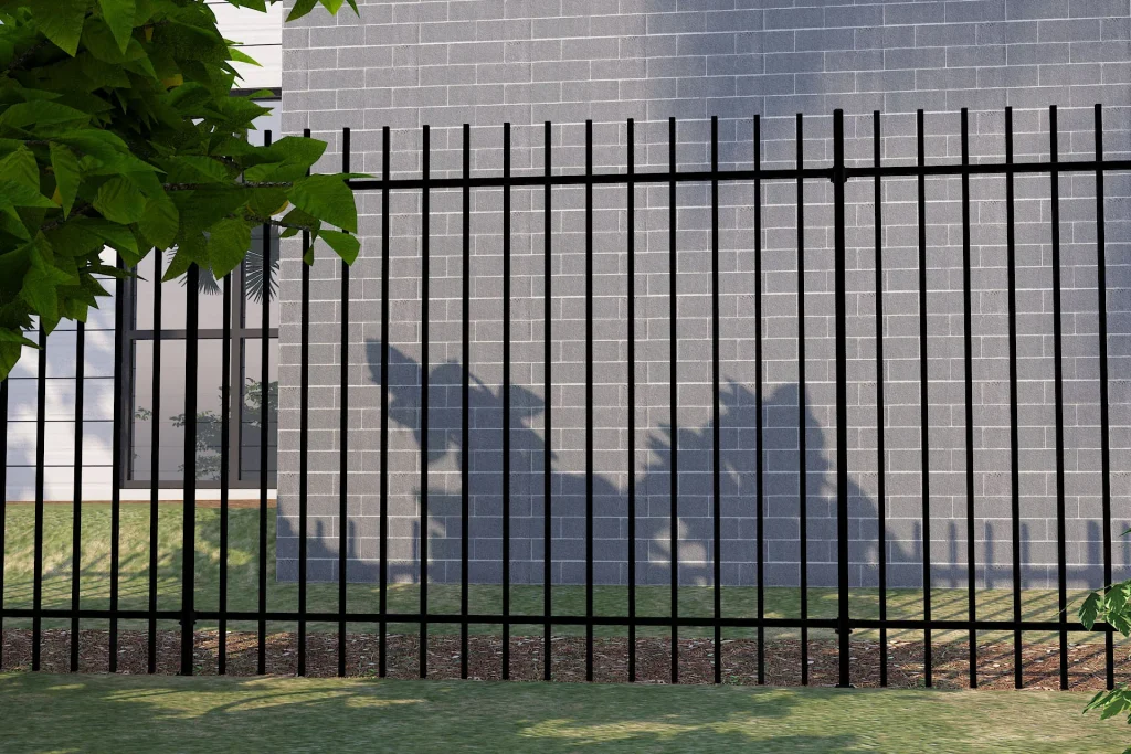 steel extended top fence