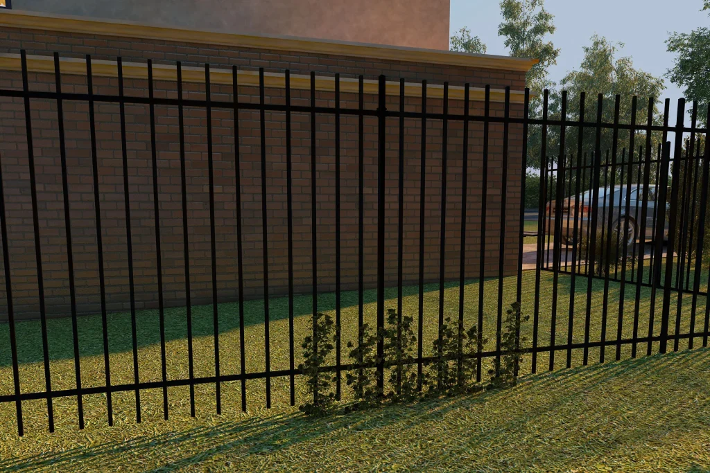 steel extended top fence